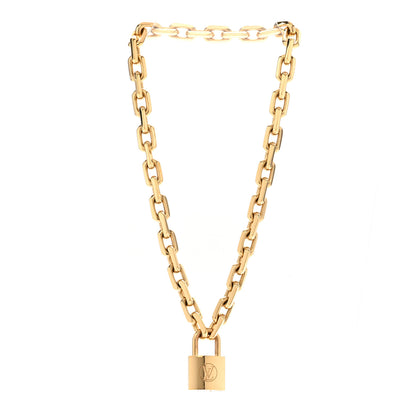 Louis Vuitton LV Edge Necklace Cadenas Gold 3 of 7