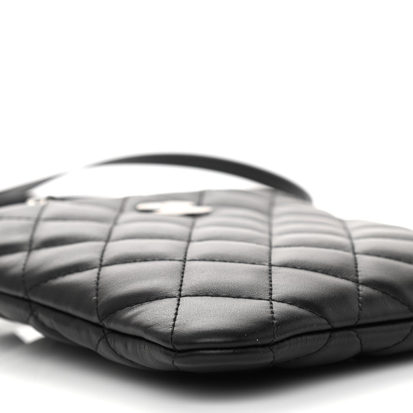 Lambskin Quilted Crossbody Bag Black