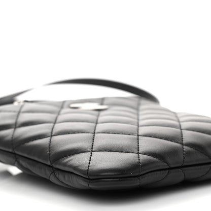 Chanel Lambskin Quilted Crossbody Bag Black 10 of 11