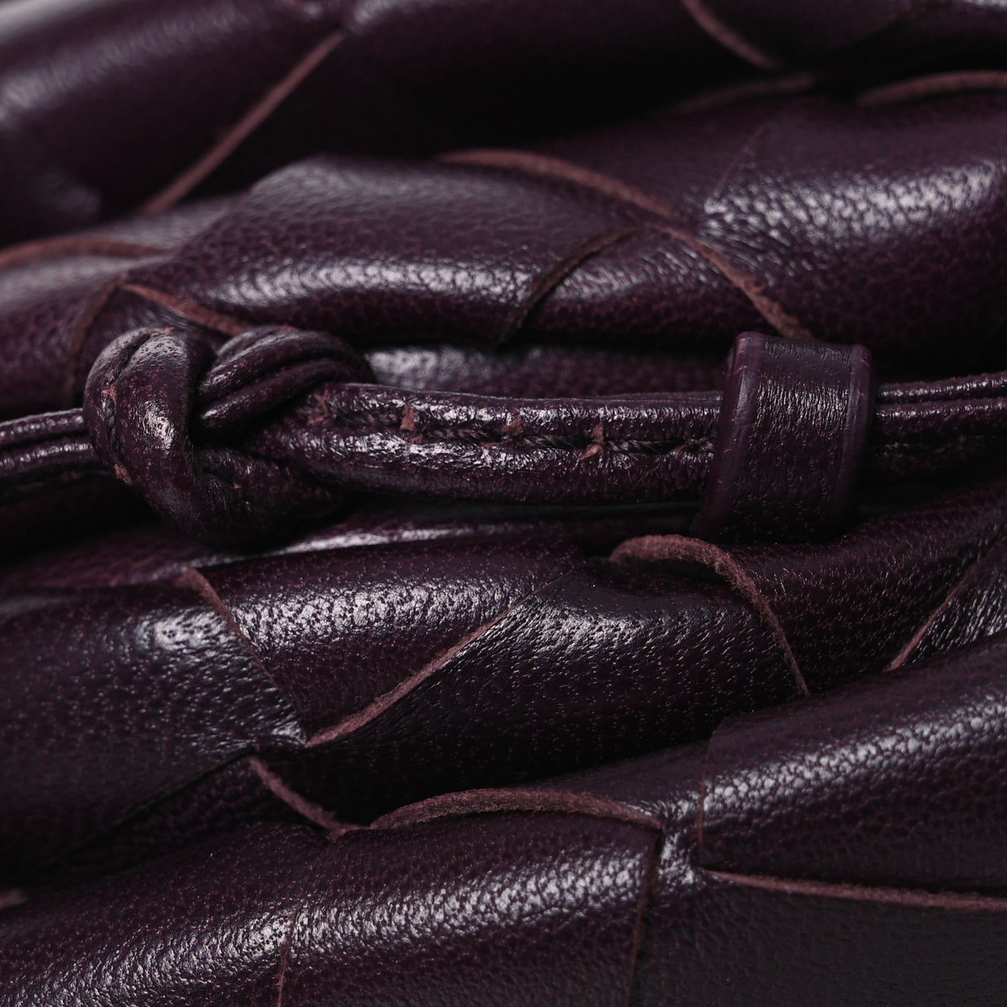 Nappa Intrecciato The Mini Pouch Grape