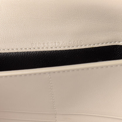 Saint Laurent Smooth Shiny Calfskin Monogram Uptown Wallet Crema Soft 9 of 12