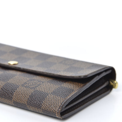 Louis Vuitton Damier Ebene Sarah Wallet 6 of 9