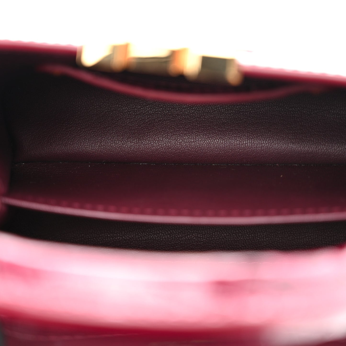 Crocodile Mini Capucines  Bordeaux