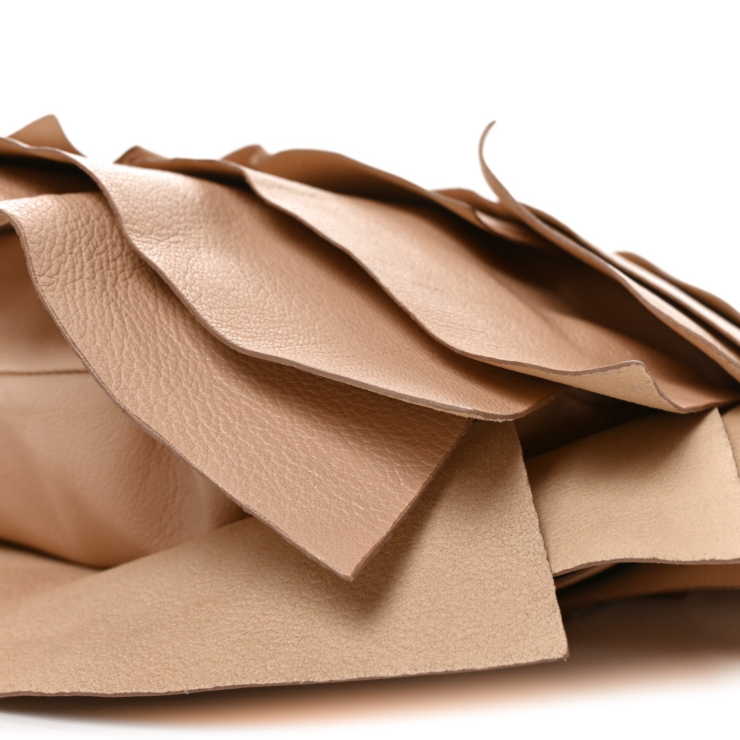 Saint Laurent Chevre Ruffle Saint Tropez Beige 10 of 10