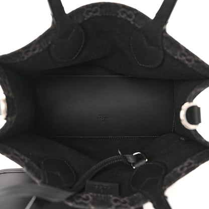 Gucci Denim Ophidia GG Monogram Tote Medium Black Grey 6 of 12