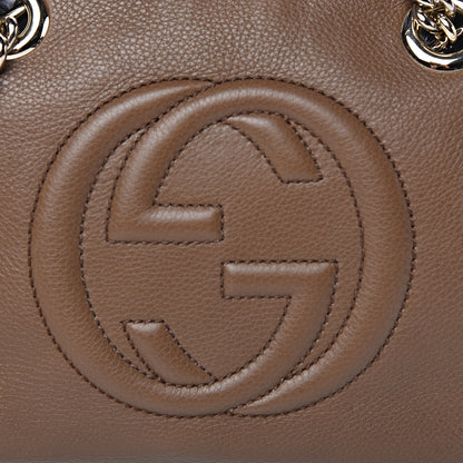 Gucci Pebbled Calfskin Small Soho Bowler Maple Brown 8 of 11