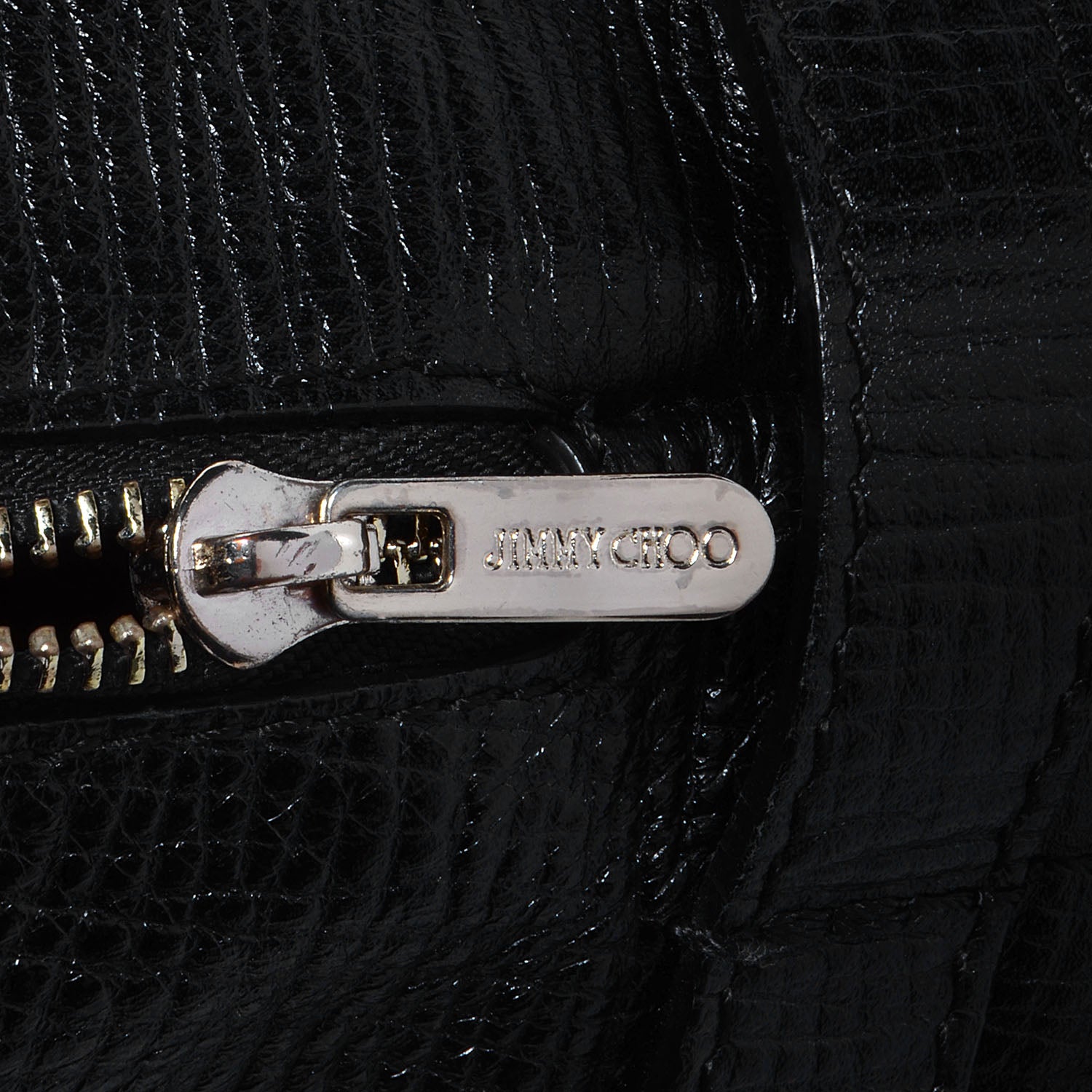 Jimmy Choo Textured Calfskin Blythe L Satchel Black 7 of 7