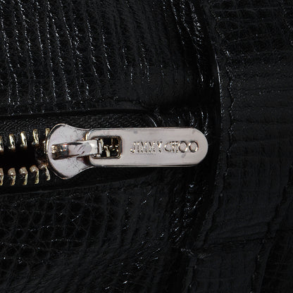 Jimmy Choo Textured Calfskin Blythe L Satchel Black 7 of 7