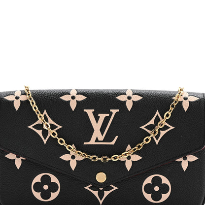 Louis Vuitton Empreinte Monogram Giant Felicie Pochette Black Beige 8 of 13