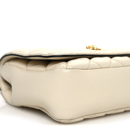 Versace Nappa Quilted Small Medusa Chain Crossbody White 8 of 12