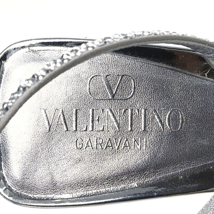 Valentino Garavani Crystal Embellished 90mm Sandals 38 Silver 9 of 16