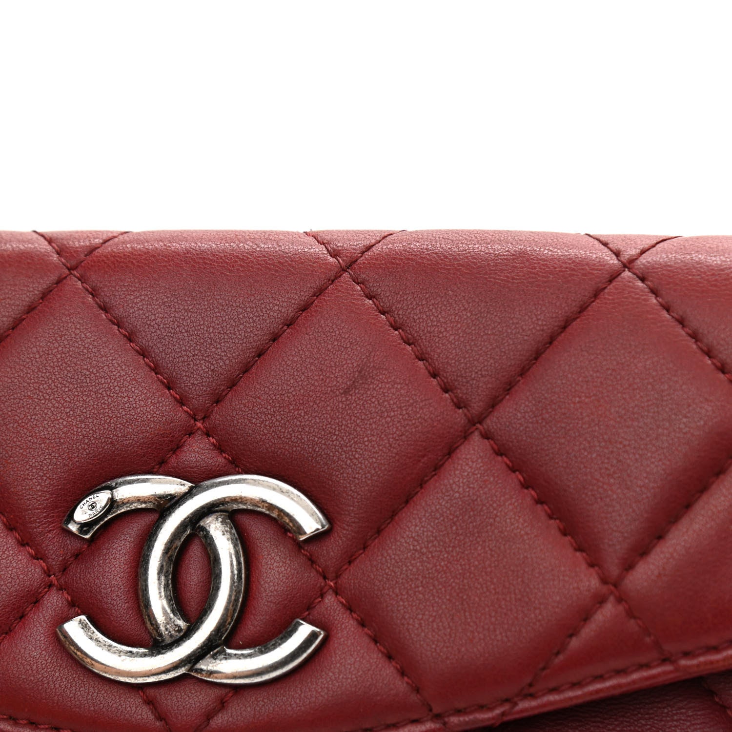 Chanel Caviar Lambskin Quilted Coco Break Camera Case Red 18 of 19