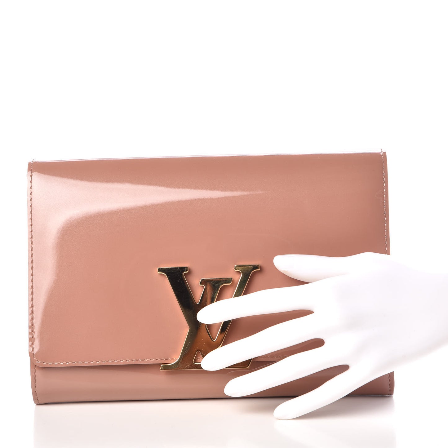 Patent Louise New Sobe Clutch Rose Velours