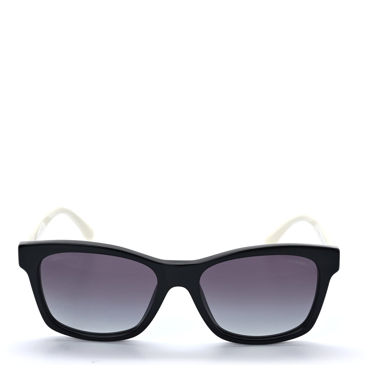Chanel Acetate Quilted CC Square Sunglasses 5484 White Black 2 of 8