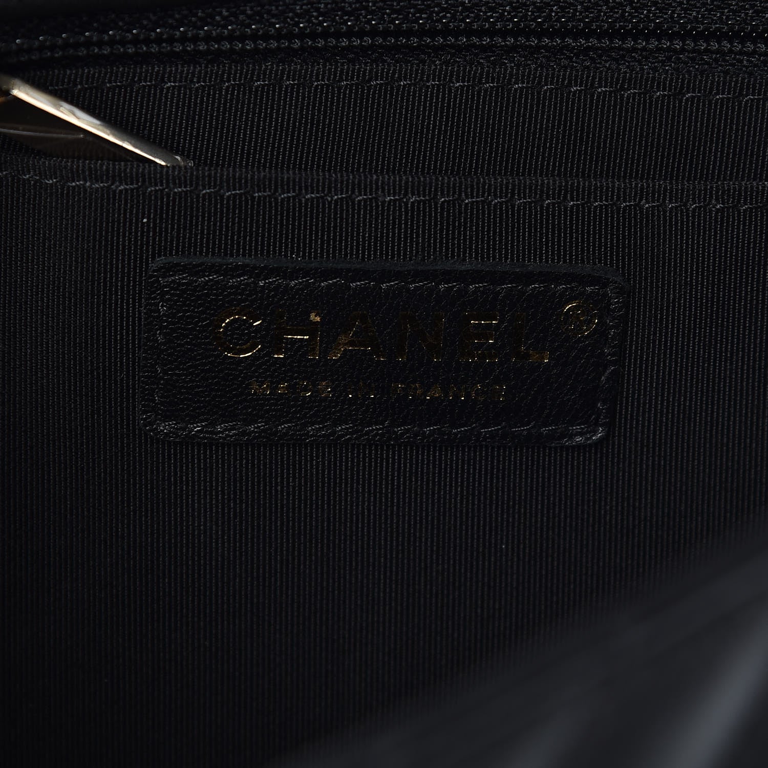 Chanel Calfskin Chevron Quilted Statement Flap Black 7 of 10