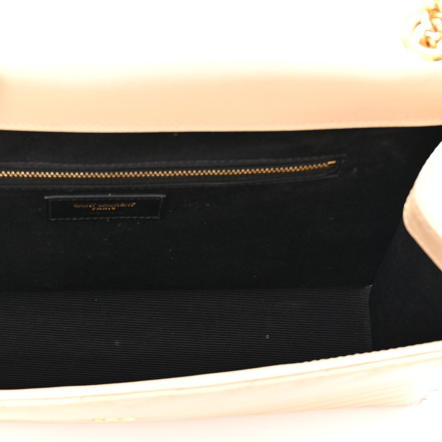 Grain De Poudre Matelasse Chevron Large Monogram Satchel Nude Powder
