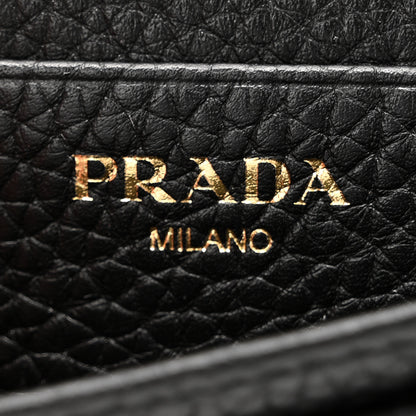 Prada Vitello Grain Move Card Holder Black 6 of 7