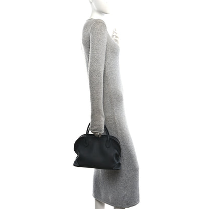 The Row Matte Grained Calfskin Agnes Bag Black 2 of 9