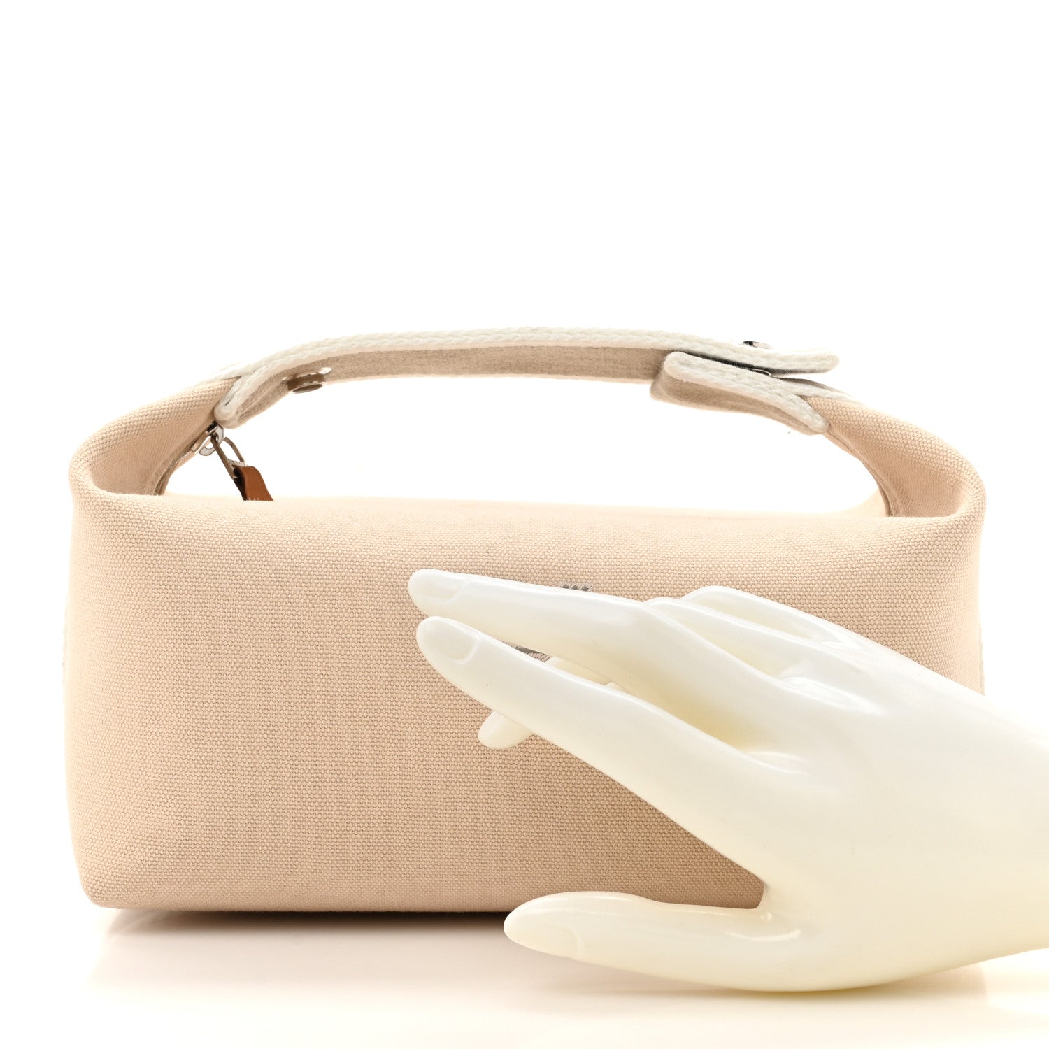 Hermes Canvas Small Bride-A-Brac Pouch Natural 2 of 8