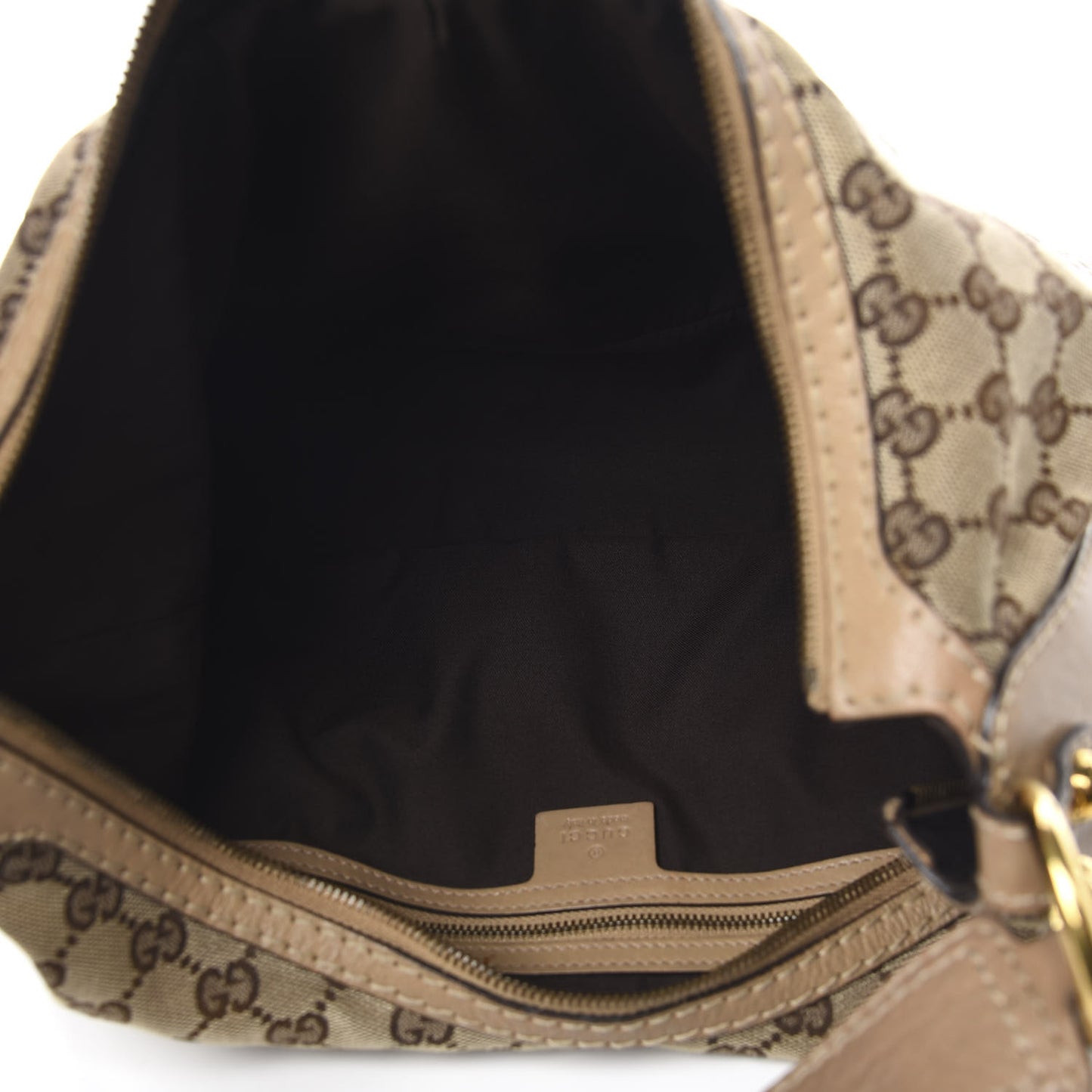 Monogram Medium Jockey Hobo Beige