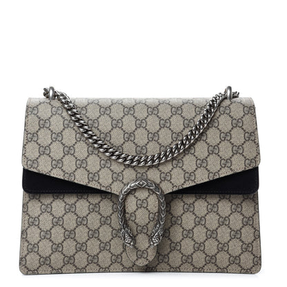 Gucci GG Supreme Monogram Medium Dionysus Shoulder Bag Black 1 of 13