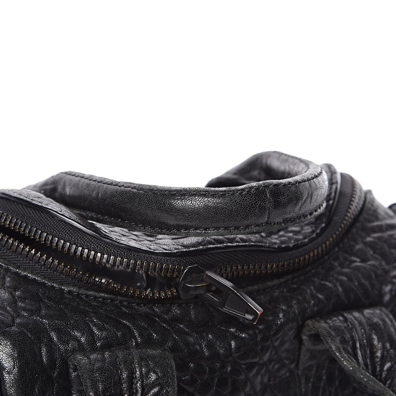 Alexander Wang Pebbled Lambskin Mini Rockie Black Matte Black Hardware 12 of 12