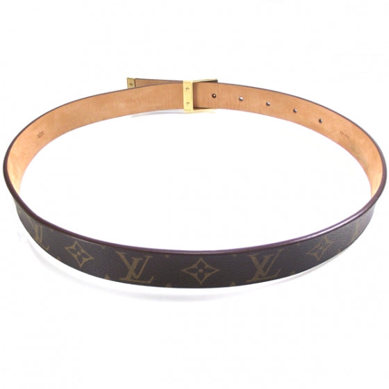 Louis Vuitton Monogram Belt w Gold Buckle 85/34 2 of 6