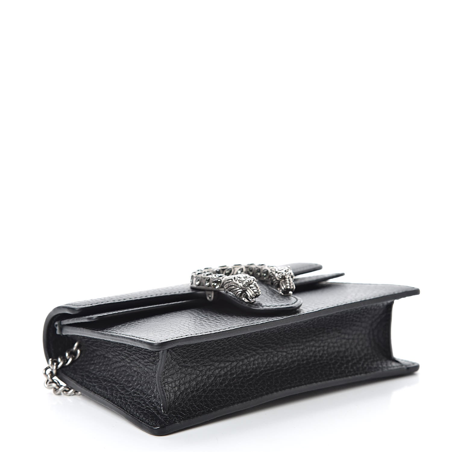 Gucci Calfskin Super Mini Dionysus Shoulder Bag Black 4 of 9