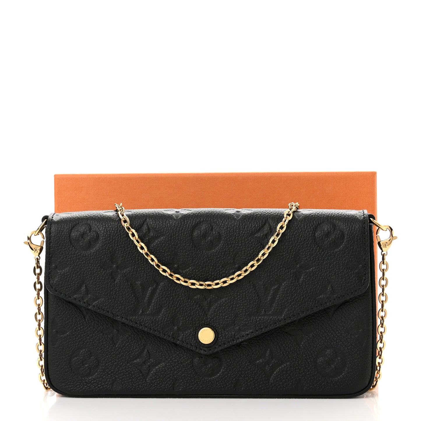 Empreinte Pochette Felicie Chain Wallet Black