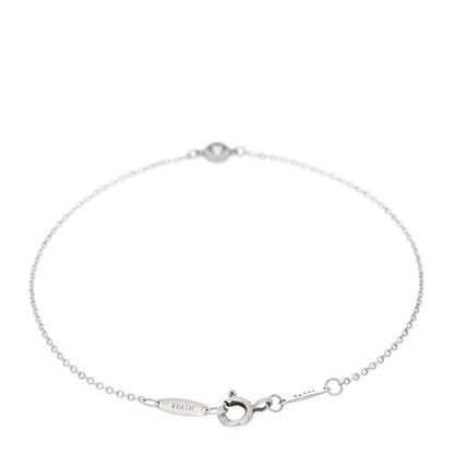 Tiffany Sterling Silver Aquamarine Elsa Peretti Color By The Yard Bracelet 2 of 3