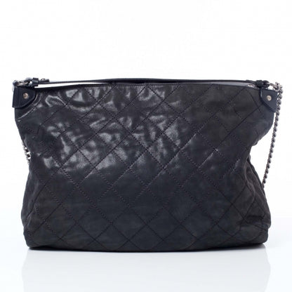Chanel Iridescent Calfskin Coco Daily Hobo Black 5 of 10