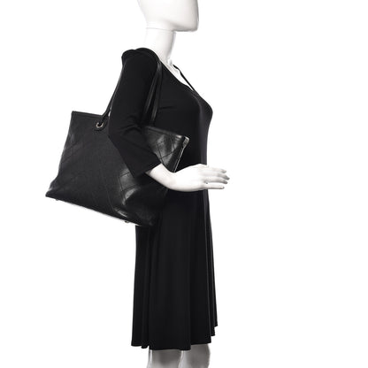 Chanel Grained Calfskin Shopping Fever Tote Black 2 of 16
