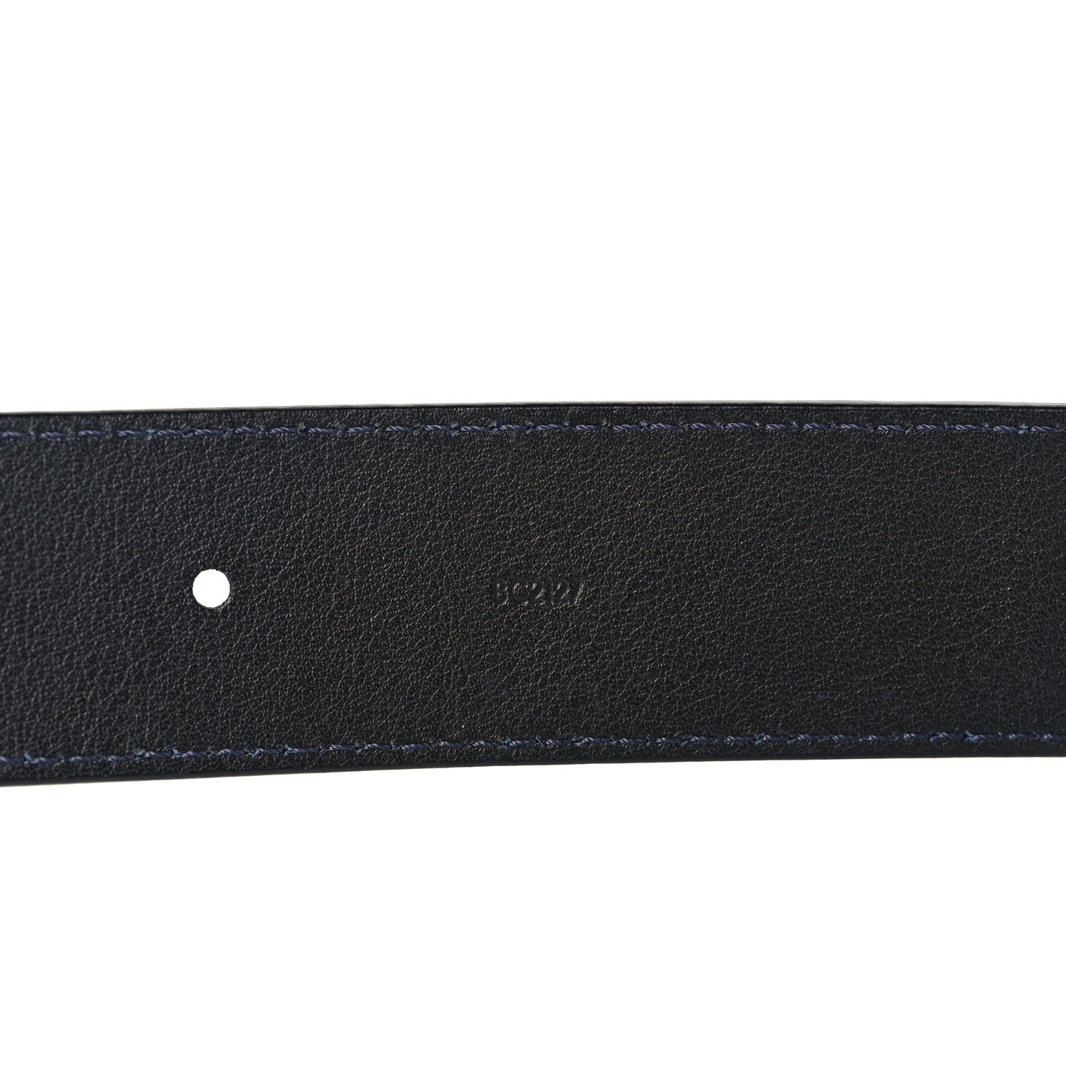 Louis Vuitton Ostrich 40MM Belt 100 40 Navy 4 of 6
