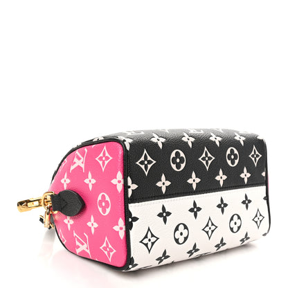 Louis Vuitton Empreinte Monogram Spring in the City Speedy Bandouliere 20 Black White Pink 4 of 9