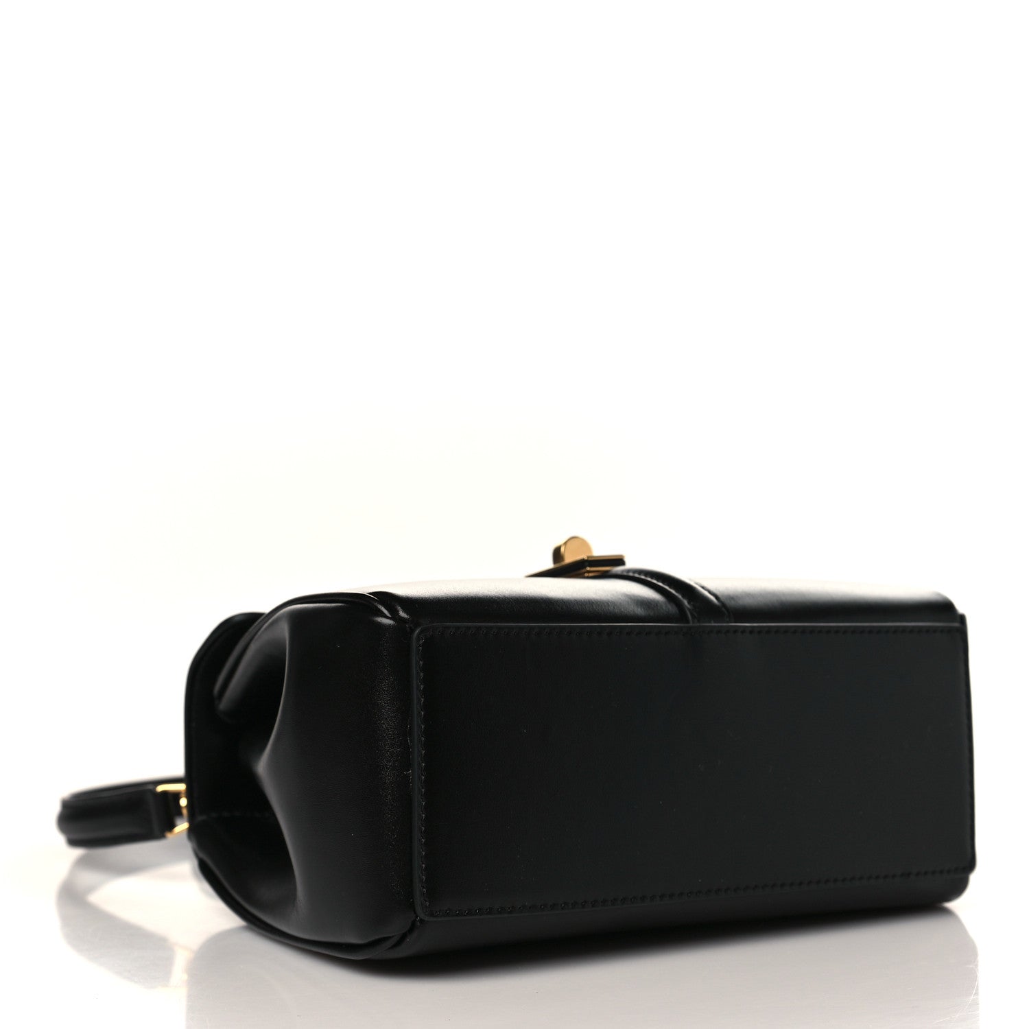 Celine Satinated Calfskin Mini 16 Top Handle Bag Black 4 of 10