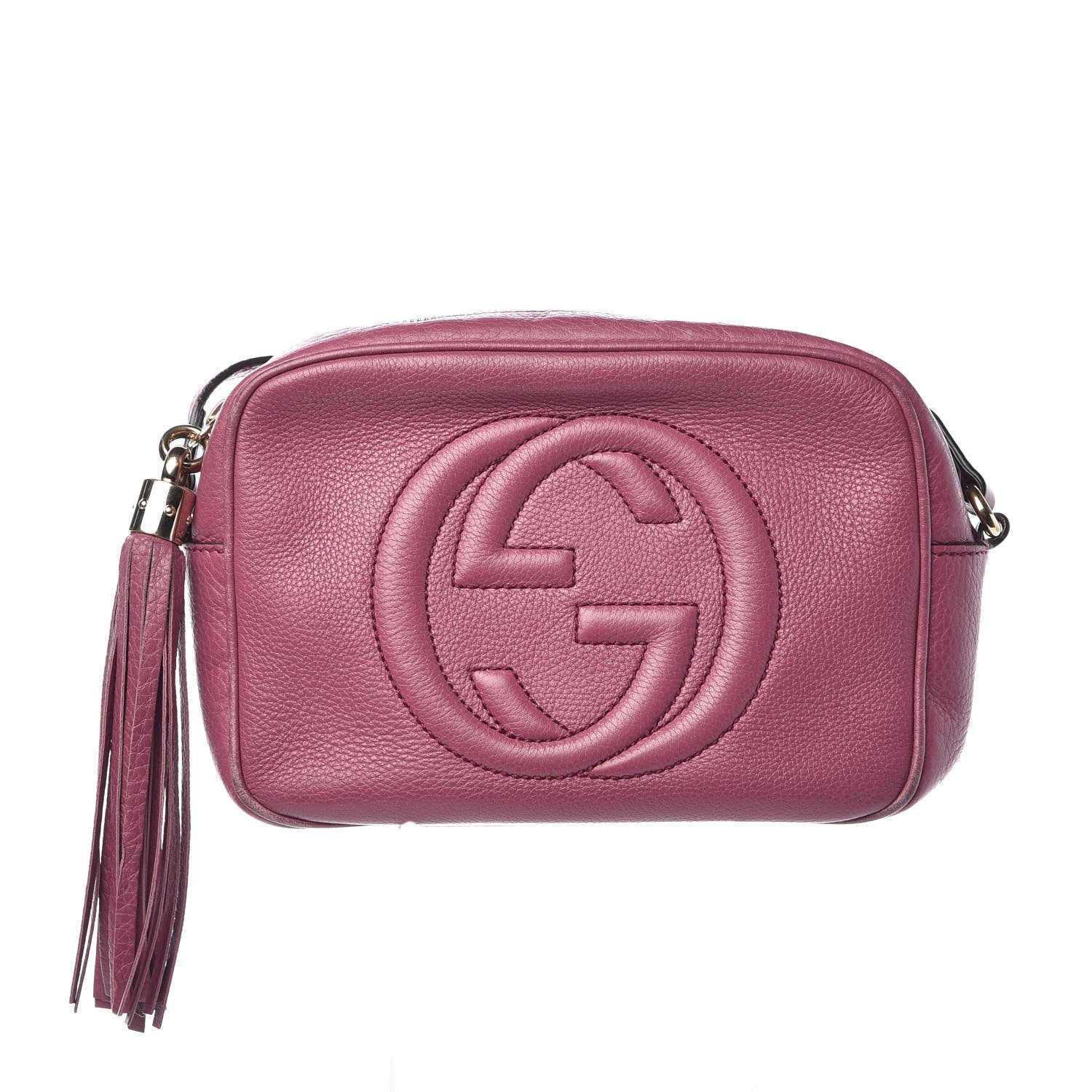 Gucci Pebbled Calfskin Small Soho Disco Bag Peonia Flower 1 of 11