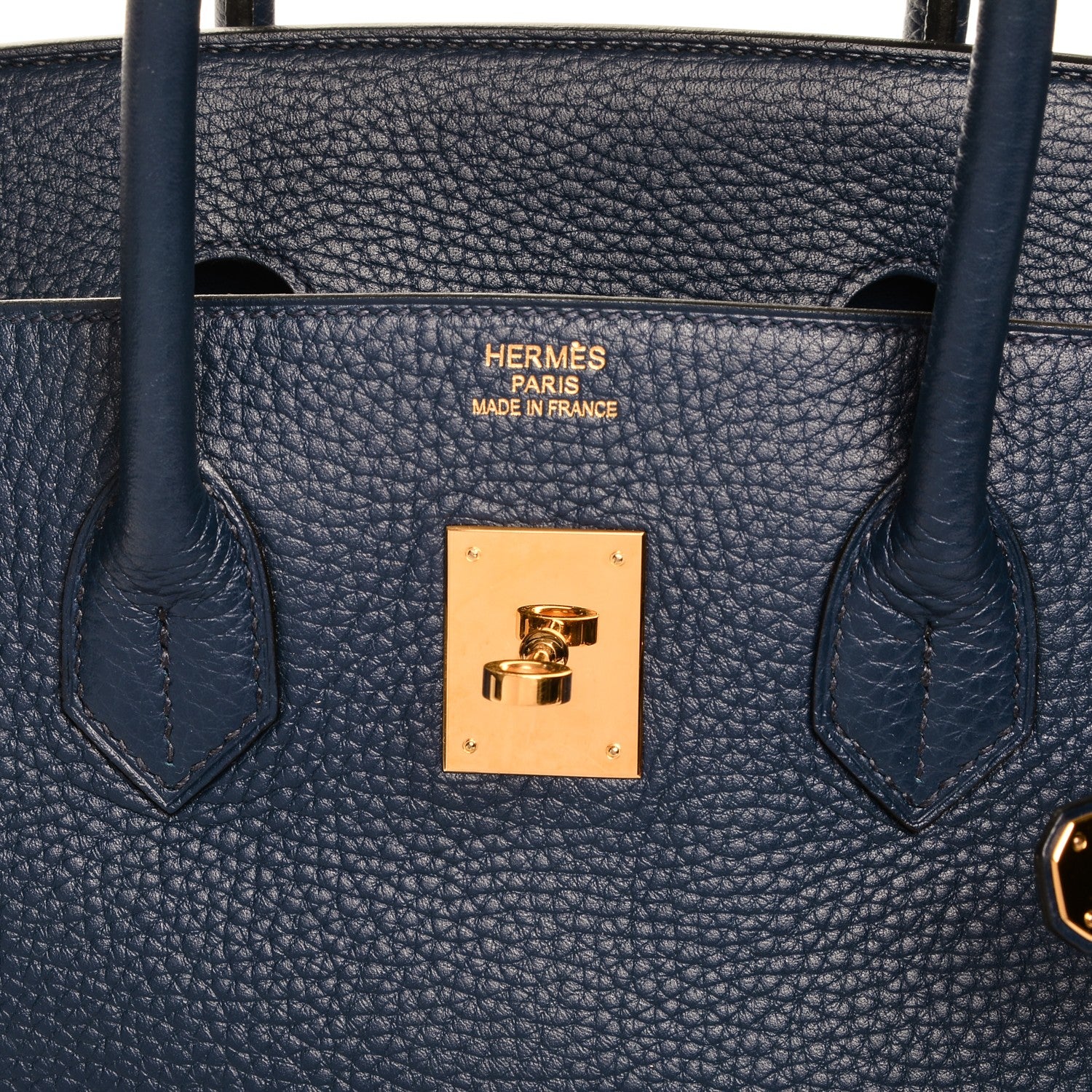 Hermes Taurillon Clemence Birkin 35 Bleu Saphir 9 of 23