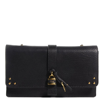 Chloe Calfskin Aurore Wallet on Chain Black 1 of 8