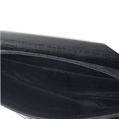 Gucci Monogram Horsebit Clutch Black 5 of 7