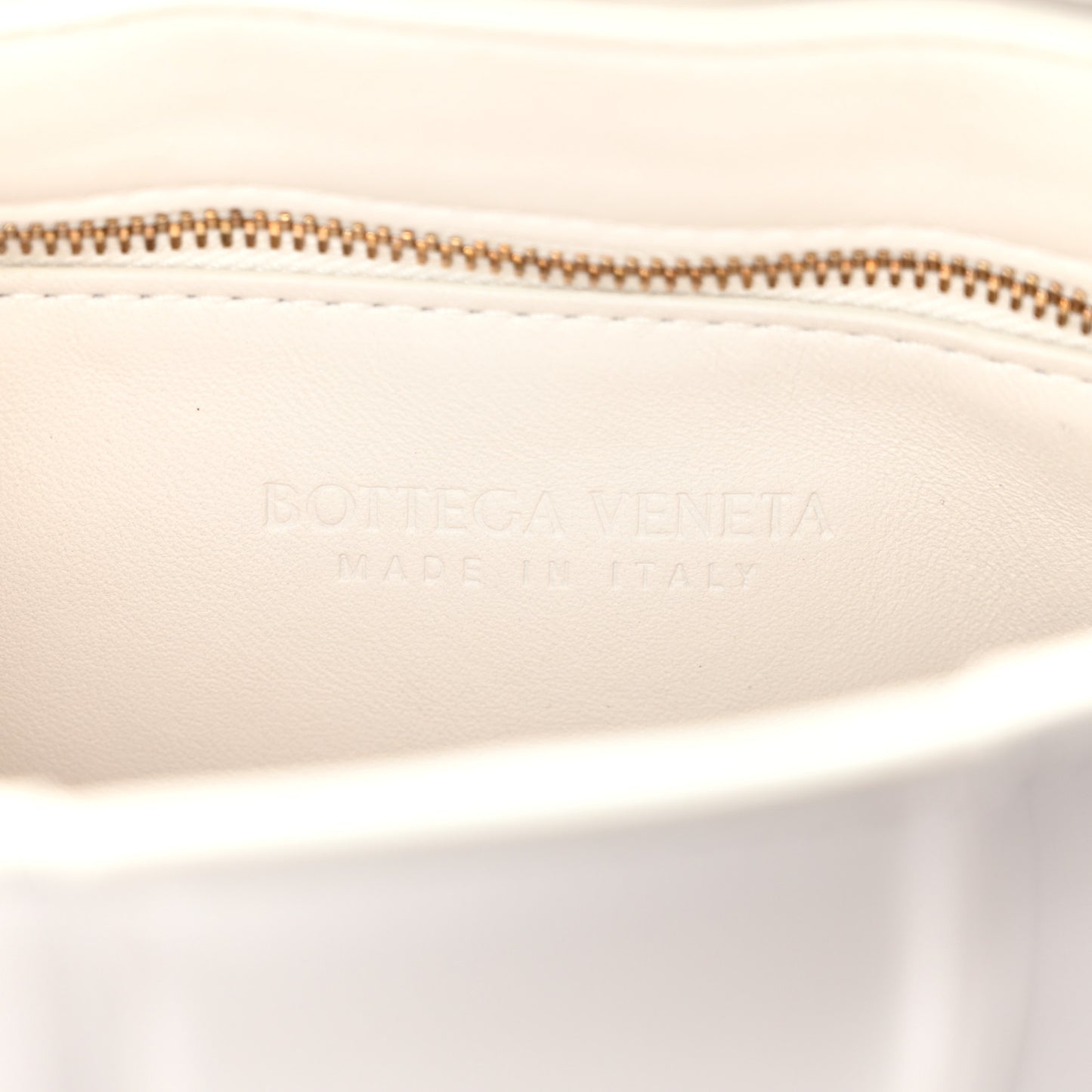 Nappa Maxi Intreccio Padded Cassette Crossbody Bag Chalk