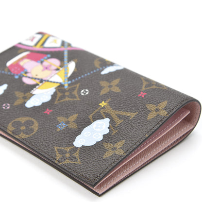 Louis Vuitton Monogram 2020 Christmas Animation Big Wheel Passport Cover Rose Ballerine 6 of 8