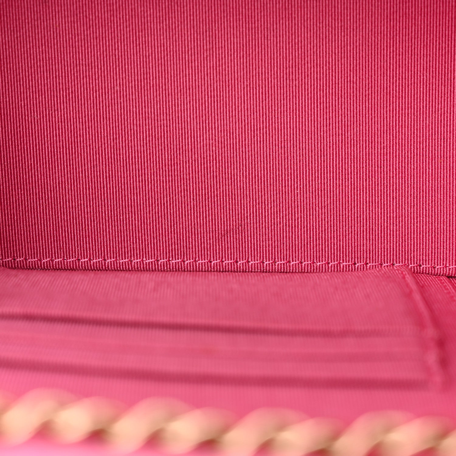 Chanel Caviar Quilted Small Vanity Case With Chain Pink 12 of 20