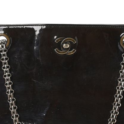 Chanel Patent Mademoiselle Tote Brown 8 of 11