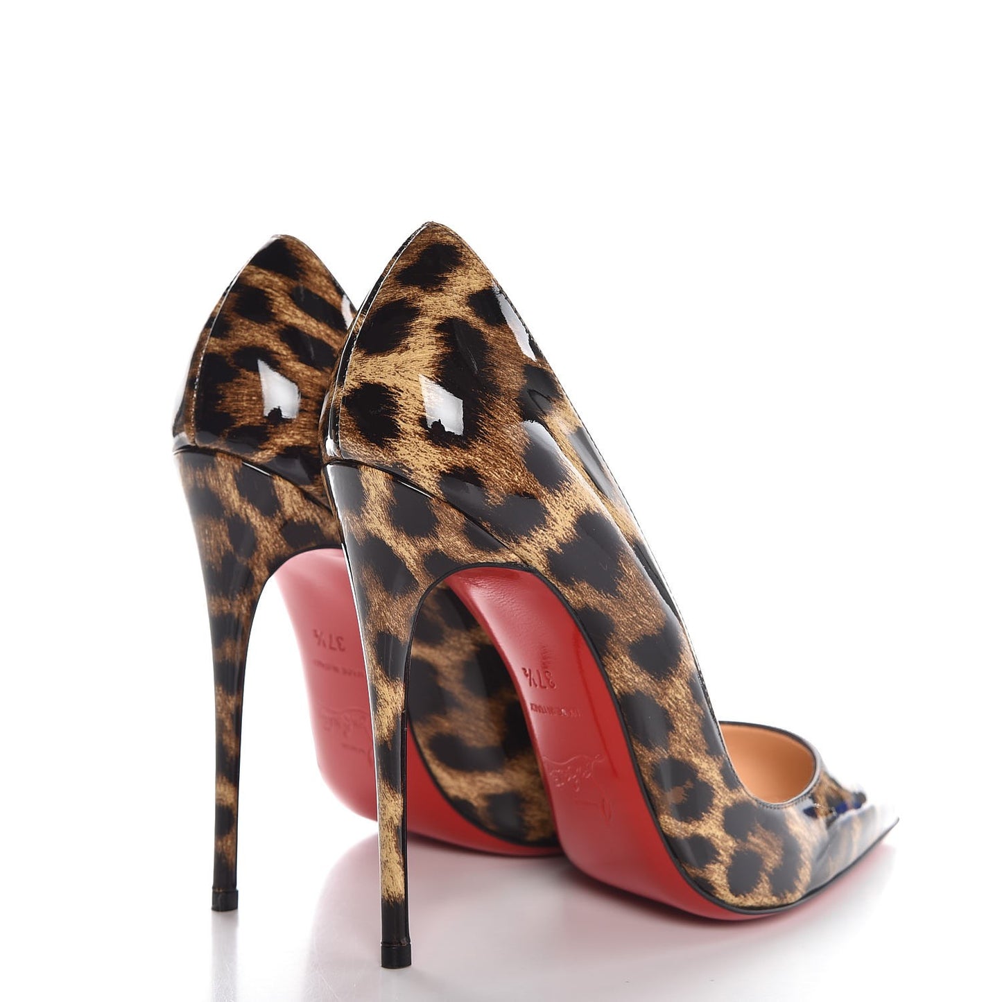 Patent Leopardino So Kate 120 Pumps 37.5 Brown