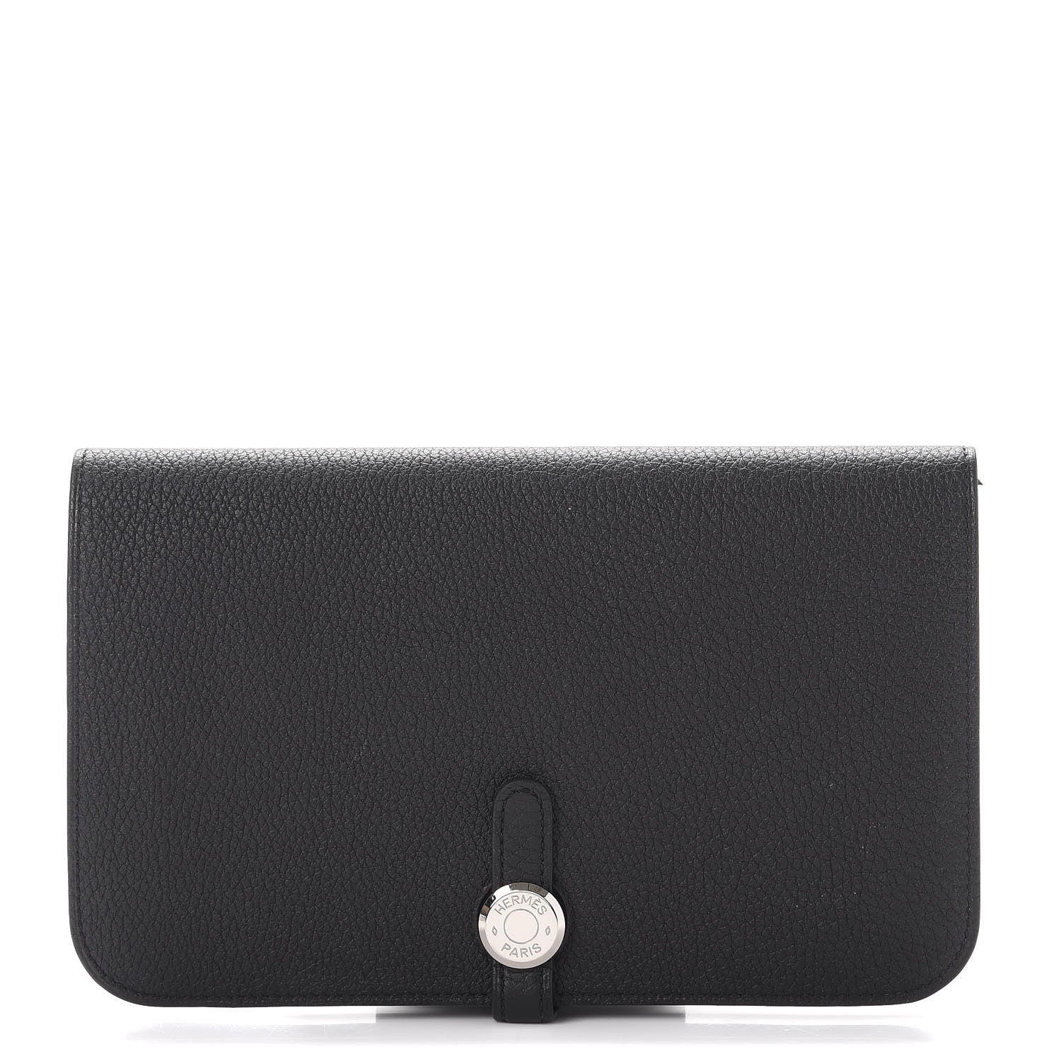 Hermes Togo Dogon Duo Wallet Black 1 of 12