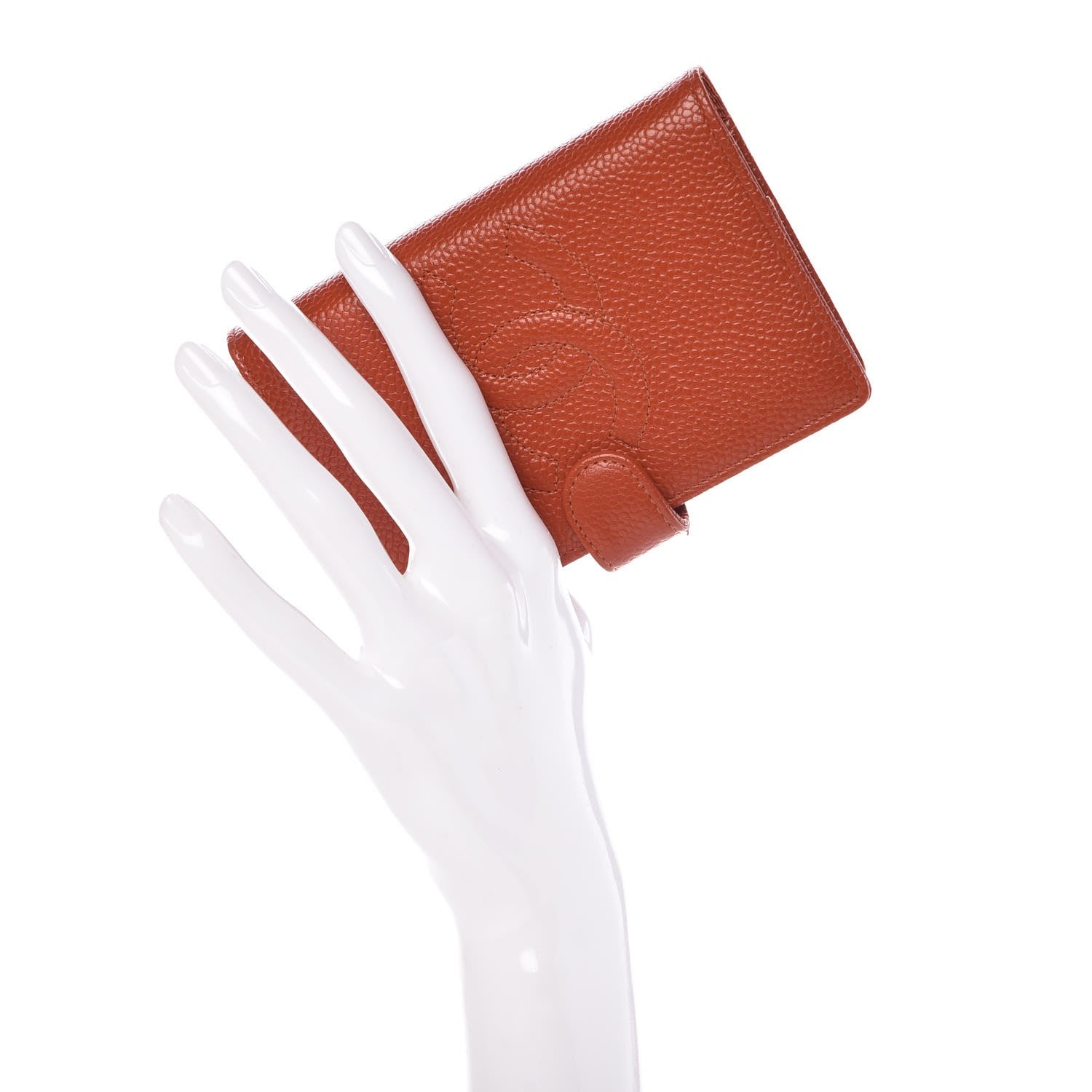 Chanel Caviar CC Mini Ring Agenda Planner Orange 2 of 10