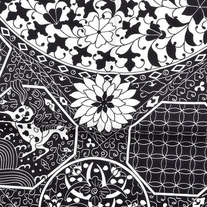 Hermes Silk Collections Imperiales Scarf 90 White Black 4 of 7