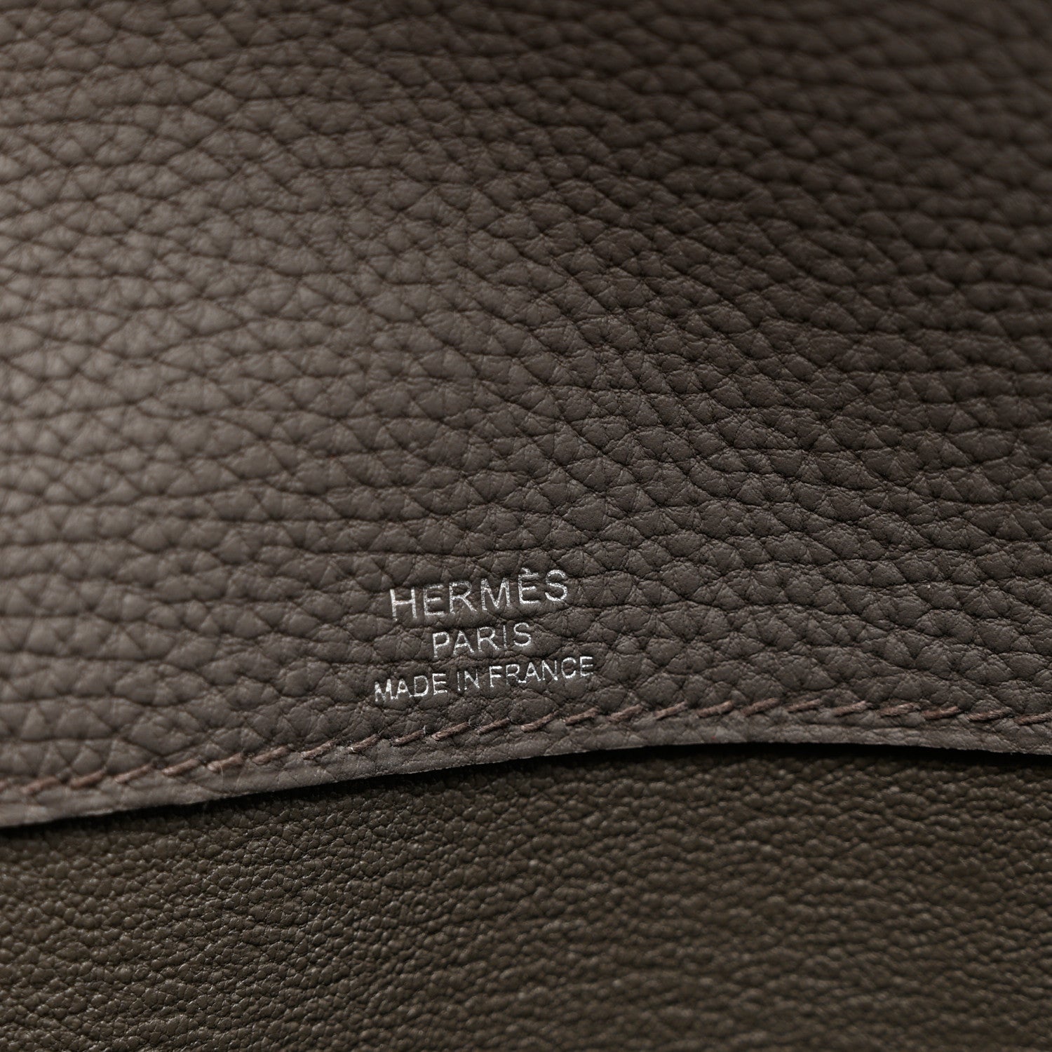 Hermes Togo Kelly Depeches 25 Pouch Etain 5 of 8
