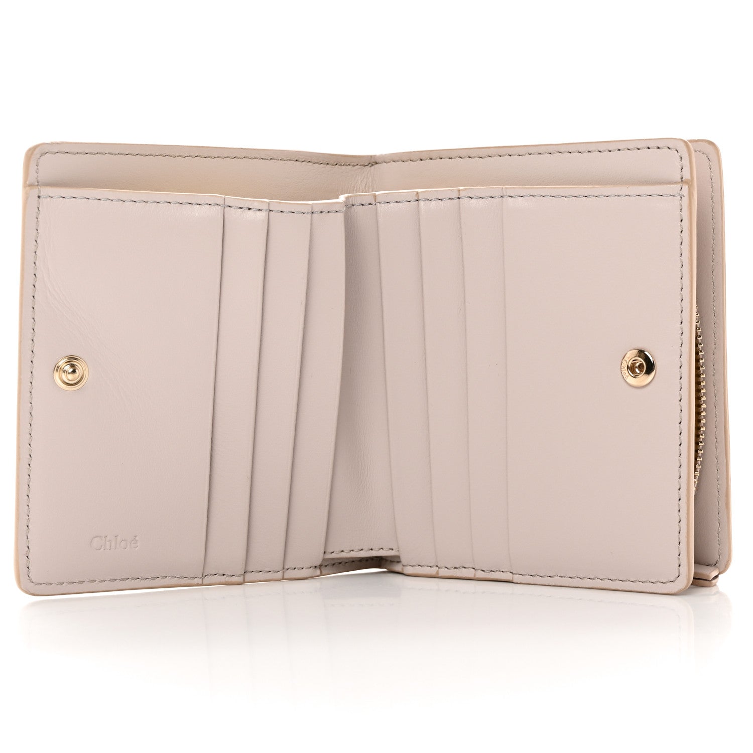 Chloe Shiny Calfskin Sense Compact Wallet Wild Grey 5 of 12