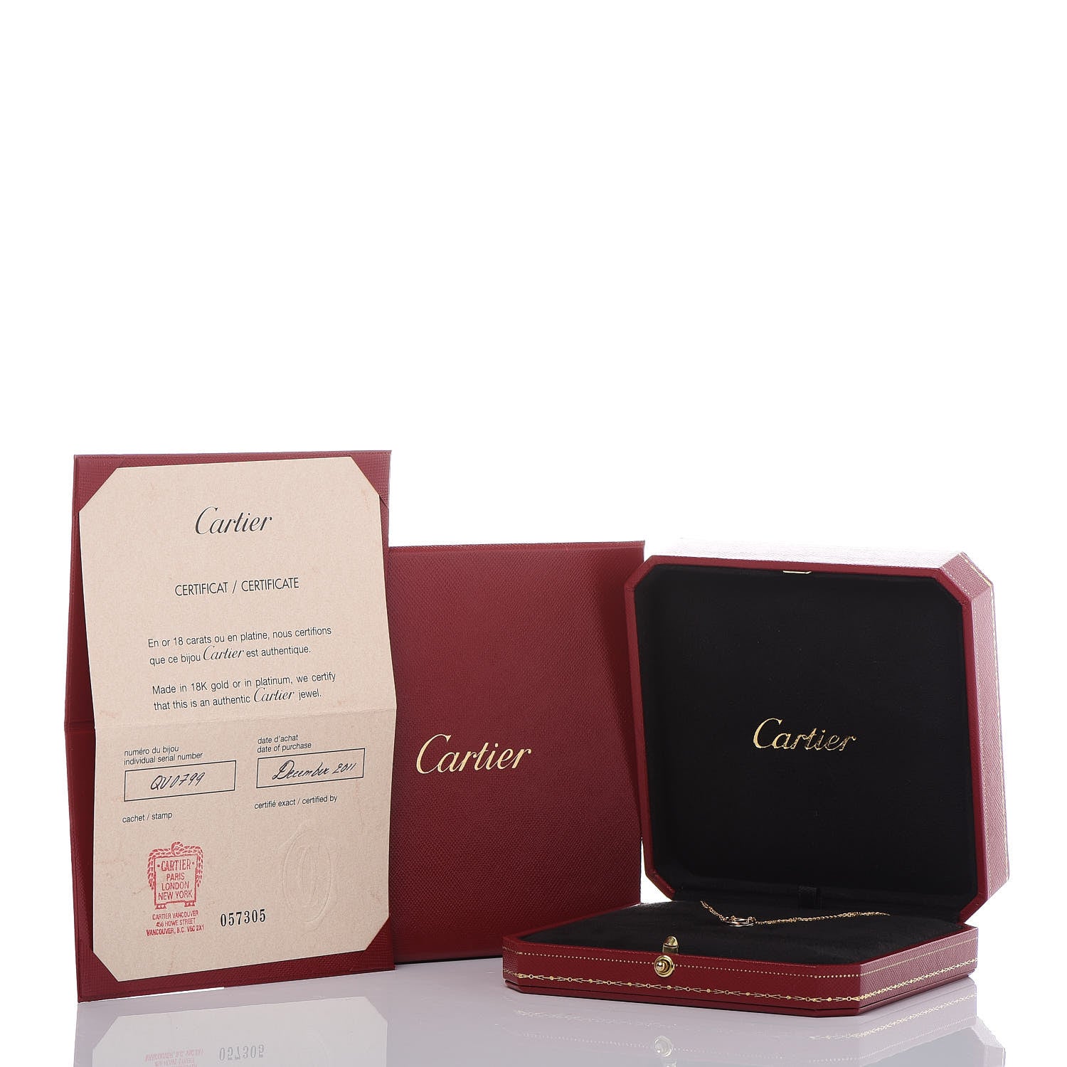 Cartier 18K Pink Yellow White Gold Trinity Double Chain Pendant Necklace 7 of 7